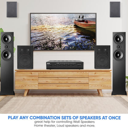 6-Zone High Power Stereo Speaker Selector
