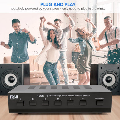 6-Zone High Power Stereo Speaker Selector