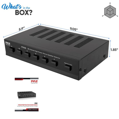 6-Zone High Power Stereo Speaker Selector