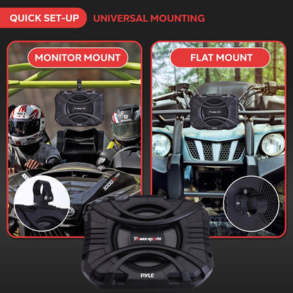 10" Marine Subwoofer 400W Waterproof Quick-Mount for UTVs & Boats