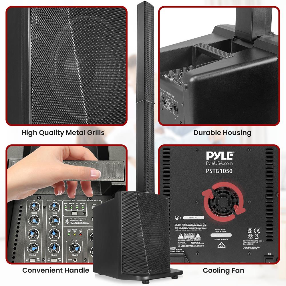 product image number 8 for Pyle Professional Line Array Column Speaker