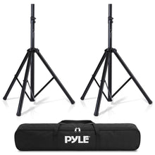Dual Speaker Stand Kit, Adjustable Height, Durable Steel, Includes Bag