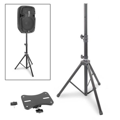 Tripod Speaker Stand, Elevates Sound, Adjustable Steel, 35mm Compatible