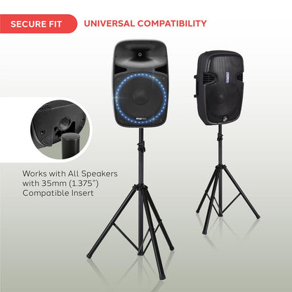 Speaker Stand Mount Adjustable 40-71" Durable Metal 132 lbs Capacity