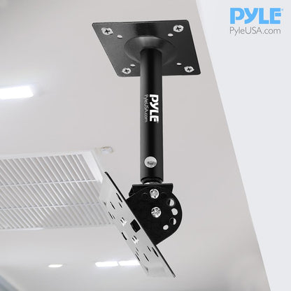 Speaker Wall Ceiling Mount Stand - Universal Mounting Holder Stands For Speakers, Speaker Mounting Bracket W/ Adjustable Swivel Tilt, Dual Wall / Ceiling Speaker Mounts (Pair)