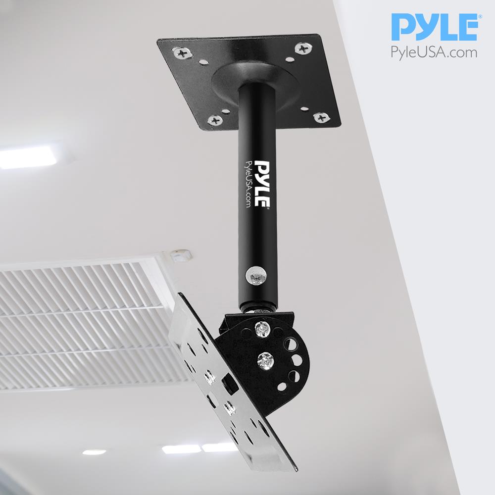Speaker Wall/Ceiling Mounts Adjustable Swivel, Steel, 75 lbs