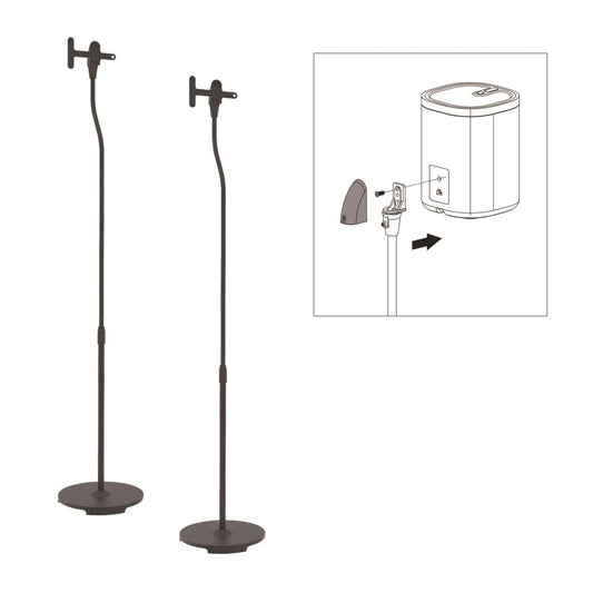 product image number 1 for Pyle Height Adjustable Speaker Stands, Pair