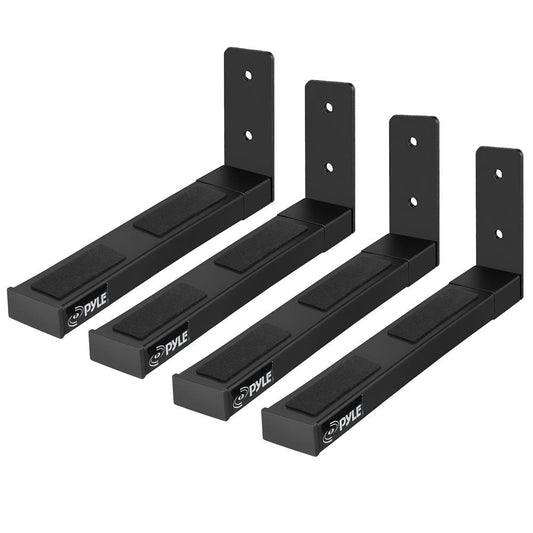 Set Of 4 Universal Wall Mount Sound Bar Speaker Brackets, Center Channel Speaker Hanging Mounts