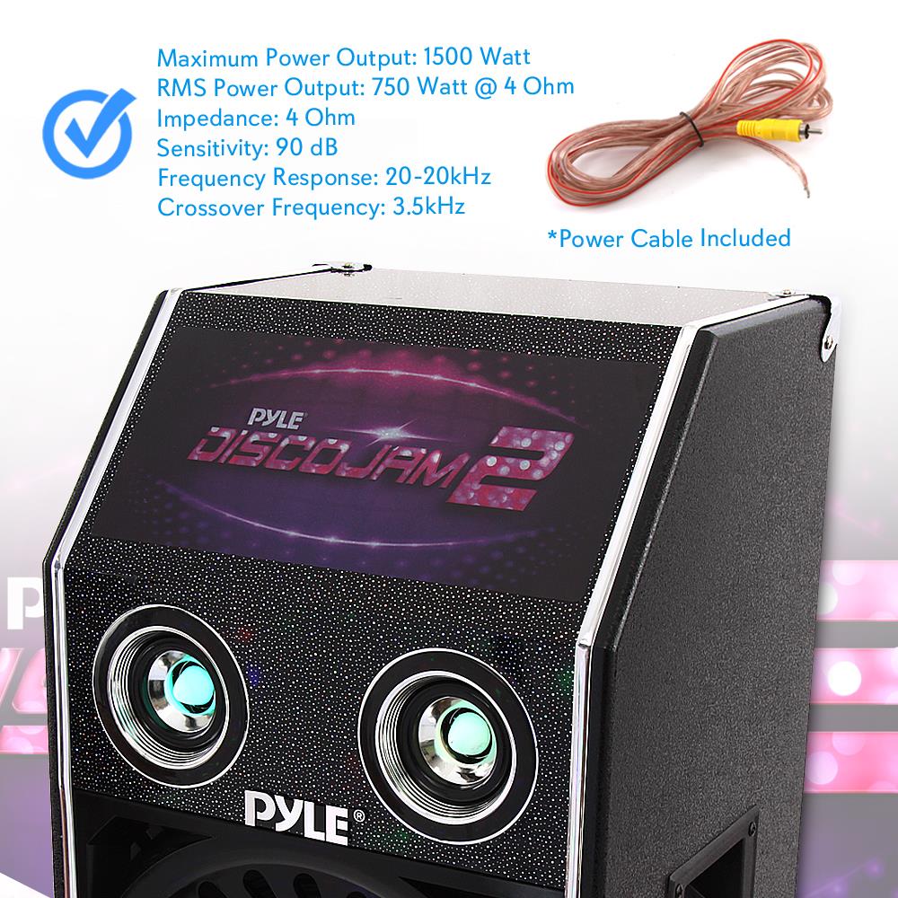 product image number 7 for Pyle Disco Jam 2 Passive Speaker System