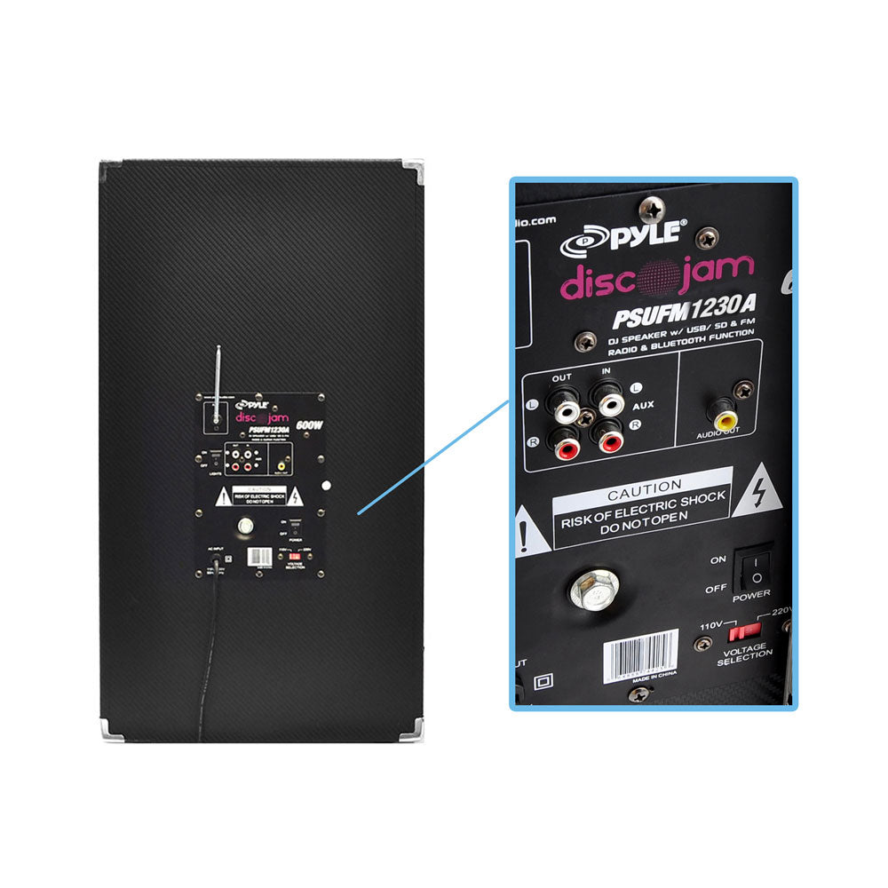 product image number 5 for Pyle Disco Jam Portable Pa Speaker System