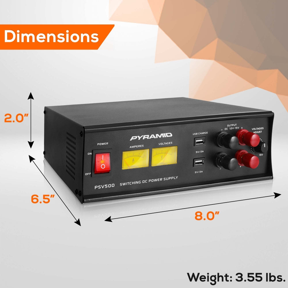 Universal Power Converter 50A Adjustable 12-15V 2 USB Ports