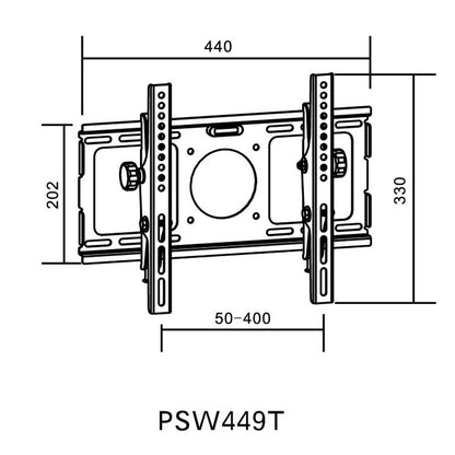 Flat Panel TV Wall Mount, Tilt Feature, Built-In Leveler, 23-36 Inch