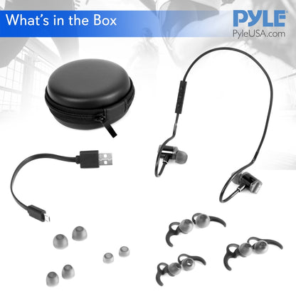 product image number 7 for Pyle Bluetooth Waterproof Sports Earbuds