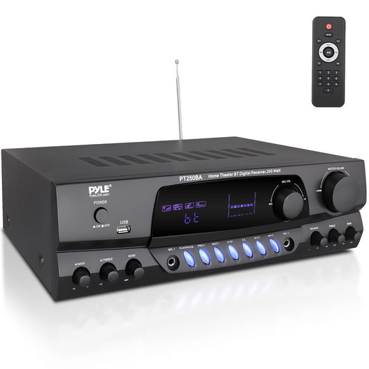 Wireless Bluetooth Streaming Stereo Receiver Amplifier with FM