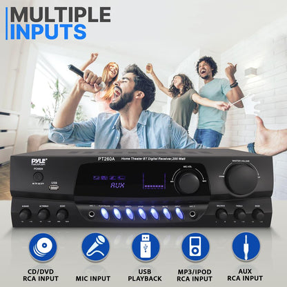 Home Theater Stereo Receiver System