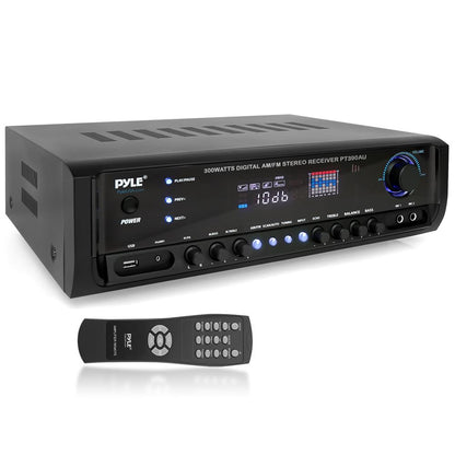 Home Audio Amplifier System 300W 4-Channel USB/AUX/MP3 Receiver