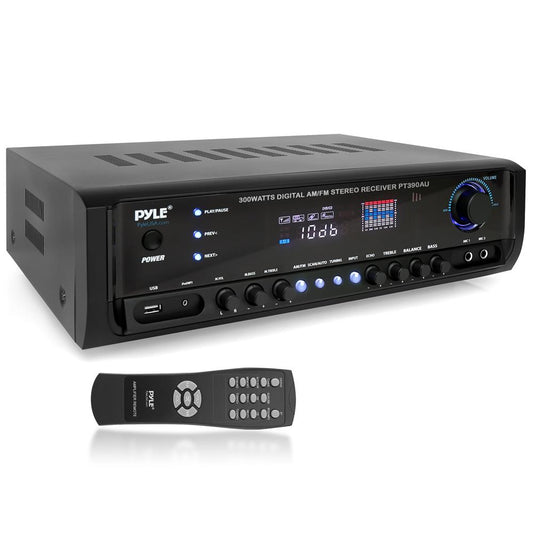 Home Audio Amplifier System 300W 4-Channel USB/AUX/MP3 Receiver