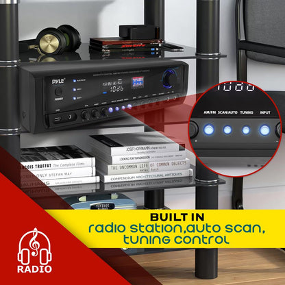 Home Audio Amplifier System 300W 4-Channel USB/AUX/MP3 Receiver