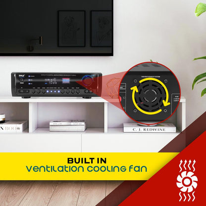 Home Audio Amplifier System 300W 4-Channel USB/AUX/MP3 Receiver