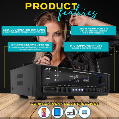 Bluetooth Home Theater Stereo Receiver