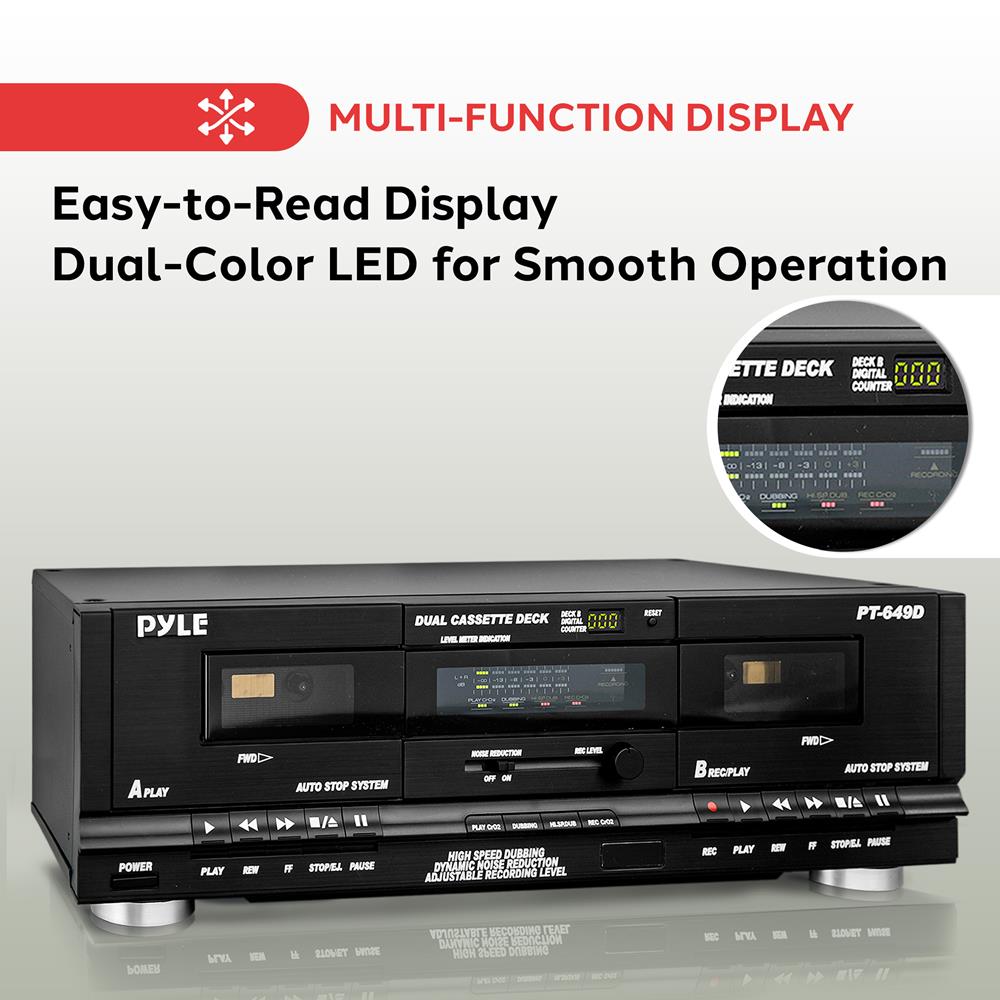 Pyle Cassette Deck - Thumbnail 2