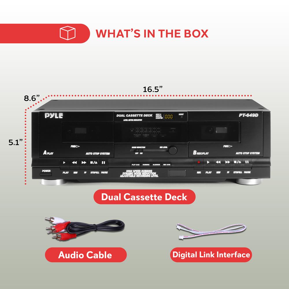 Pyle Cassette Deck - Thumbnail 4