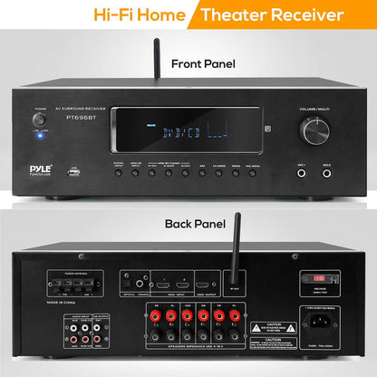 product image number 2 for Pyle Channel Bluetooth Home Theater Receiver