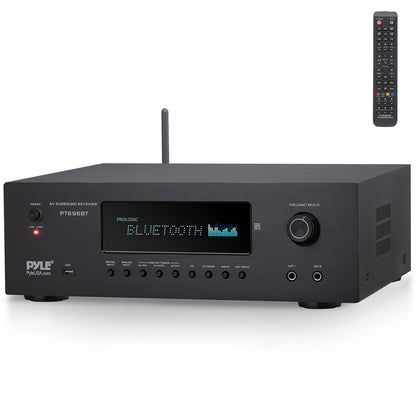 Home Theater Receiver 1000W 4K Support Bluetooth Streaming