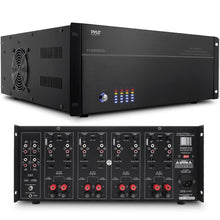 8-Zone Stereo Amplifier 8000W Rack Mount LED Display
