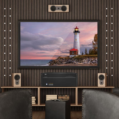 8-Zone Stereo Amplifier 8000W Rack Mount LED Display