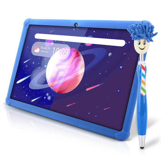10.1" Full HD Android Tablet for Kids, Quad-Core, Long Battery, Blue