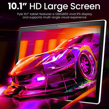 10.1" Full HD Android Tablet for Kids, Quad-Core, Long Battery, Blue