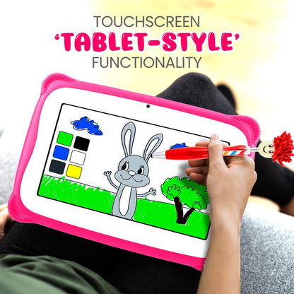 7" Kids Tablet Long Battery Quad-Core 1080p Display Pink