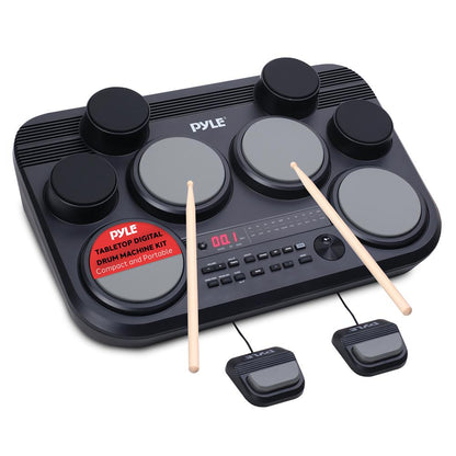 Electronic Drum Pad Set - Portable 8-Pad Kit, 600 Sounds, USB Output