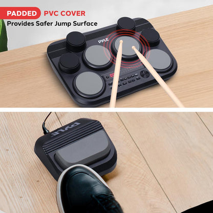 Electronic Drum Pad Set - Portable 8-Pad Kit, 600 Sounds, USB Output