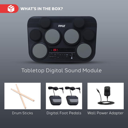 Electronic Drum Pad Set - Portable 8-Pad Kit, 600 Sounds, USB Output