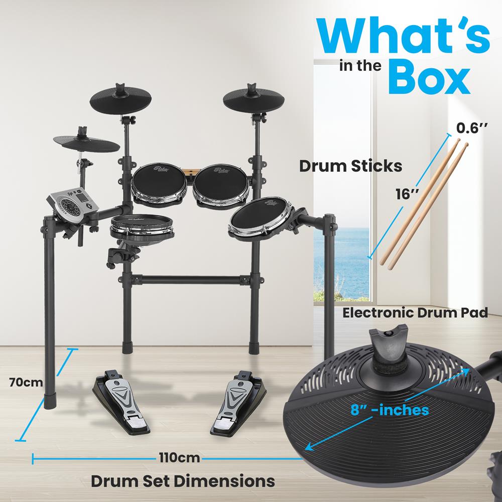product image number 8 for Pyle Electronic Drum Kit