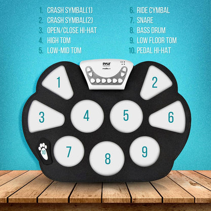 Electronic Portable Roll-Up Drum Kit
