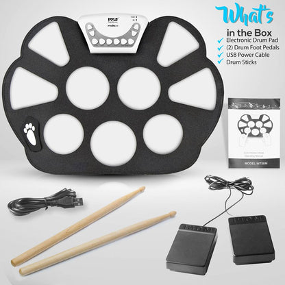 Electronic Portable Roll-Up Drum Kit