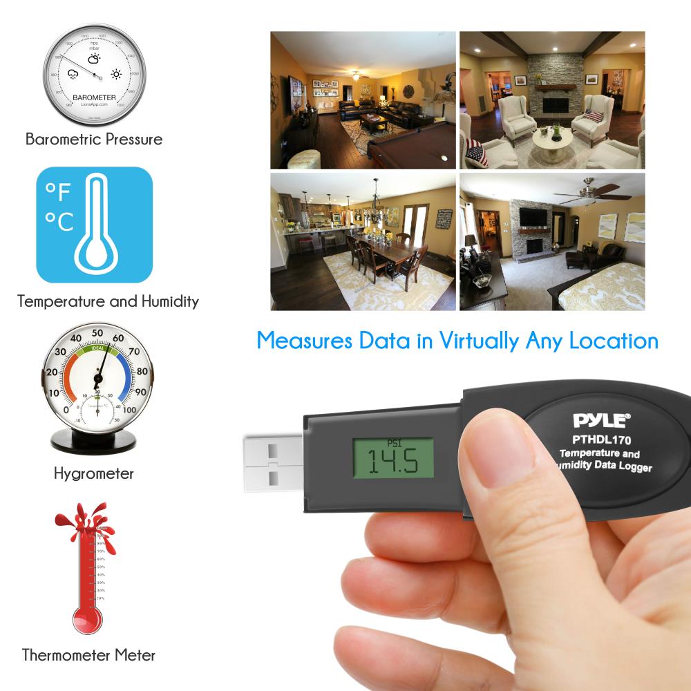 product image number 7 for Pyle Temperature & Humidity Usb Data-Logger