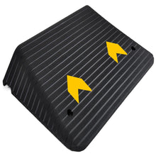 Pyle 3.0" Rise Rubber Threshold Ramp – Heavy-Duty, Easy To Install, Non-Slip Doorway Ramp For Wheelchairs, Scooters, And Strollers  (Black)