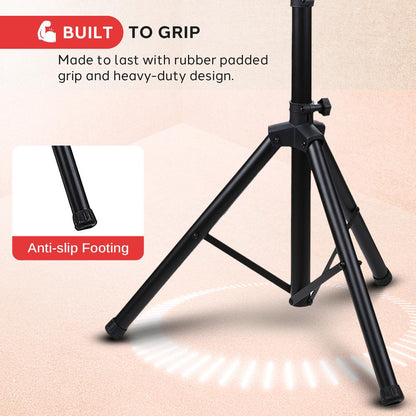 Portable TV Tripod Stand, Adjustable Height, Steel Alloy, 32" Max