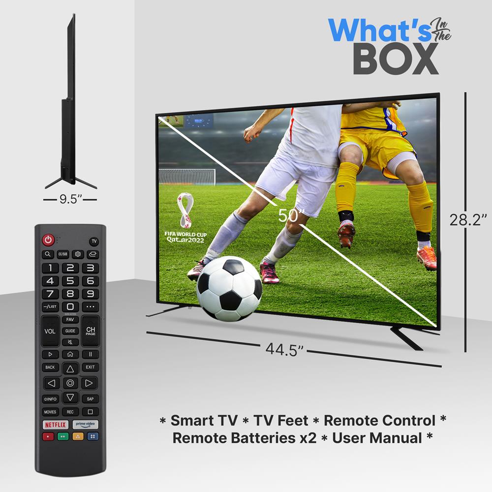 product image number 2 for Pyle 50‚Äô‚Äô Uhd Dled Webos Smart Tv