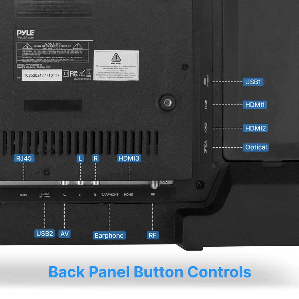 product image number 3 for Pyle 50‚Äô‚Äô Uhd Dled Webos Smart Tv