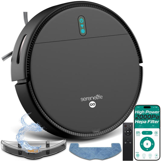 Robot Vacuum & Mop Combo, App Control, 700Pa Suction, Multi-Surface