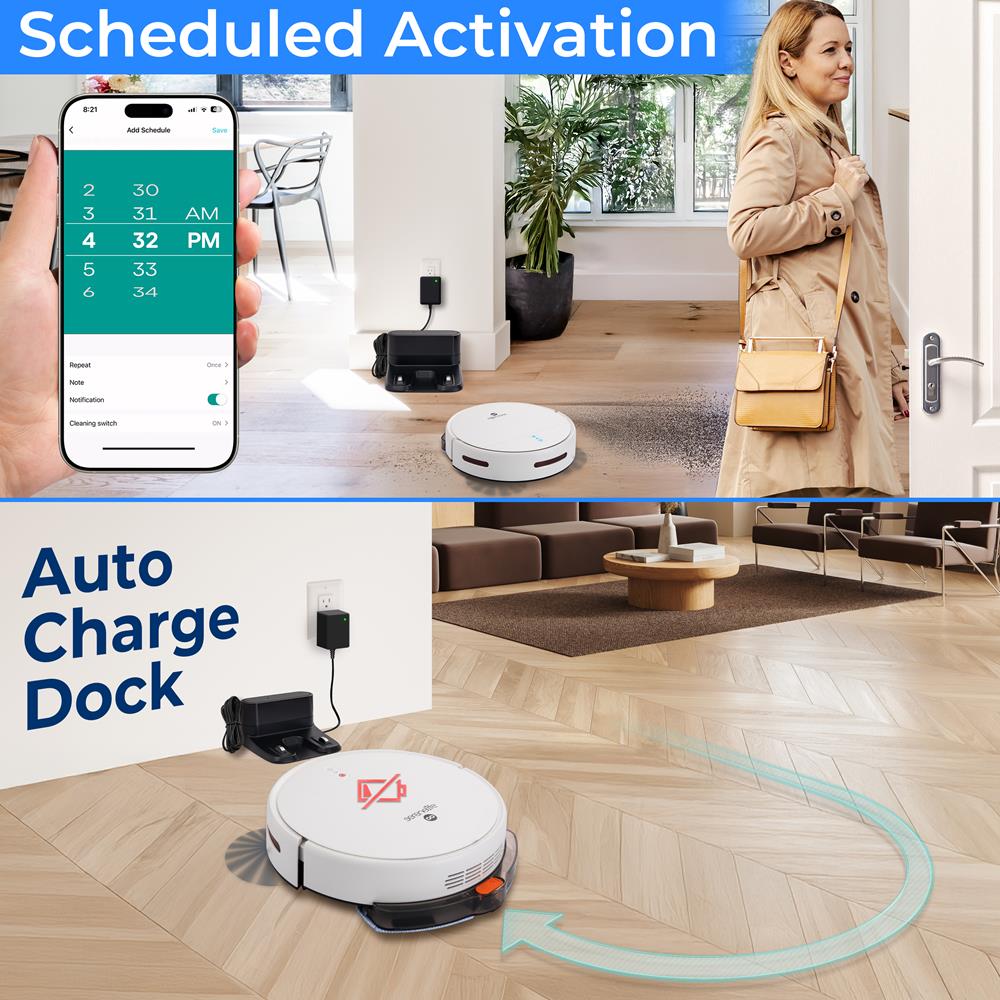 Smart Robot Cleaning Vacuum with App Control