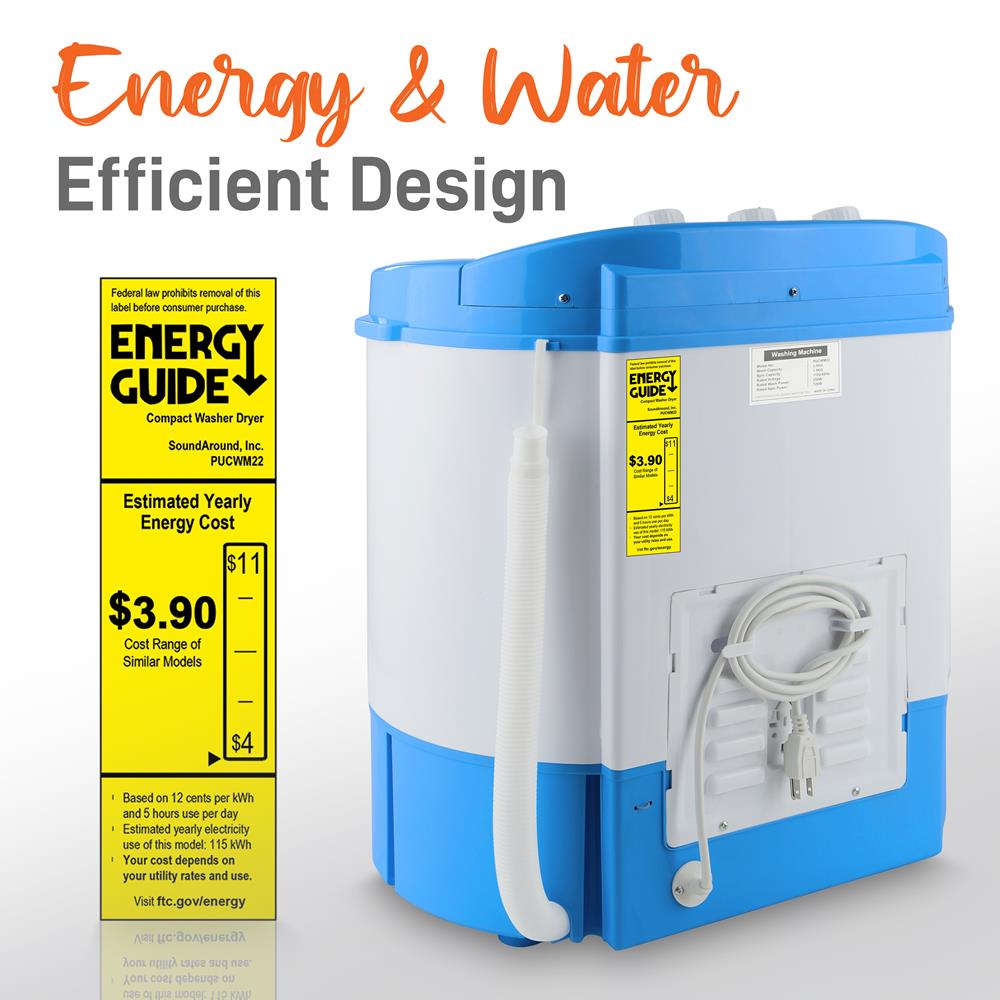 product image number 5 for Pyle 2-In-1 Compact & Portable Washer & Dryer