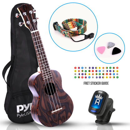 product image number 1 for Pyle Soprano Ukulele Beginner Pack