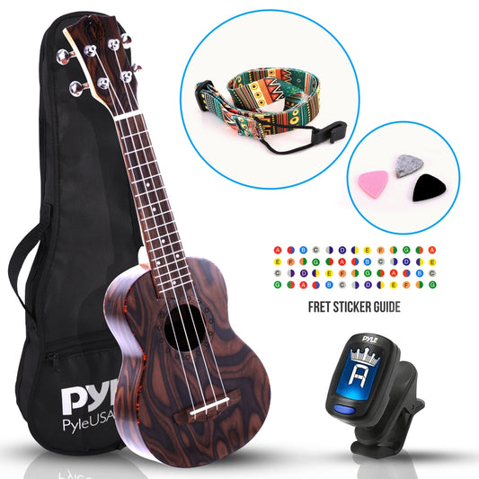product image number 1 for Pyle Soprano Ukulele Beginner Pack
