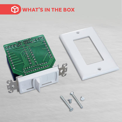 In-Wall Speaker Volume Control, 100W, Sliding Adjustment, White